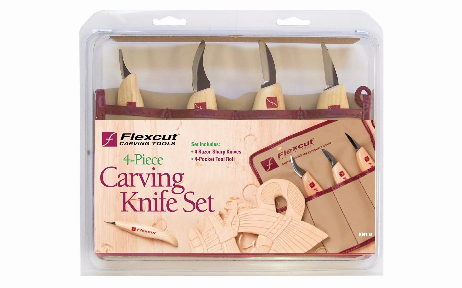 4-Piece Knife Carving Set
