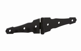 4" Black Finish Ornamental Strap Hinge