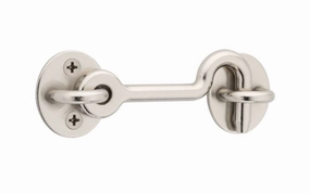 4" Satin Nickel Privacy Hook