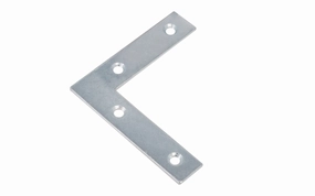 4" Zinc-Plated Flat Corner Iron