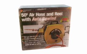50' Air Hose & Reel with Auto Rewind