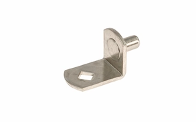 5 mm Shelf Support Pin, Bracket Style - Nickel Finish