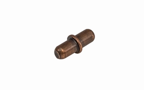 5 mm Shelf Support Pin, Round Style - Statuary Bronze
