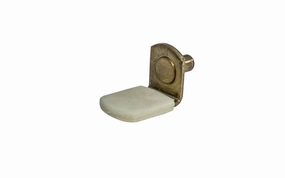 5 mm Shelf Support Pin with Vinyl, Bracket Style - Almond