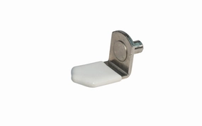 5 mm Shelf Support Pin with Vinyl, Bracket Style - White