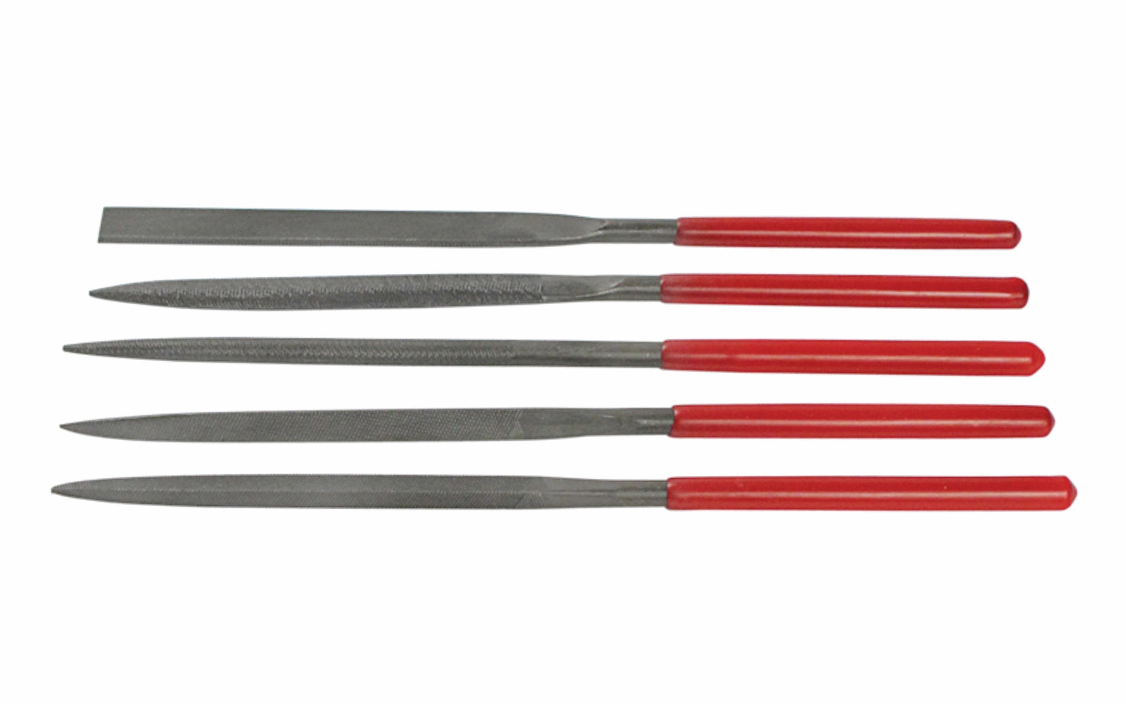 5-PC Medium Cut Needle File Set - 5 mm x 180 mm