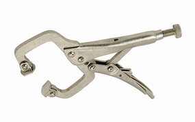 5" Locking C-Clamp with Swivel Tips