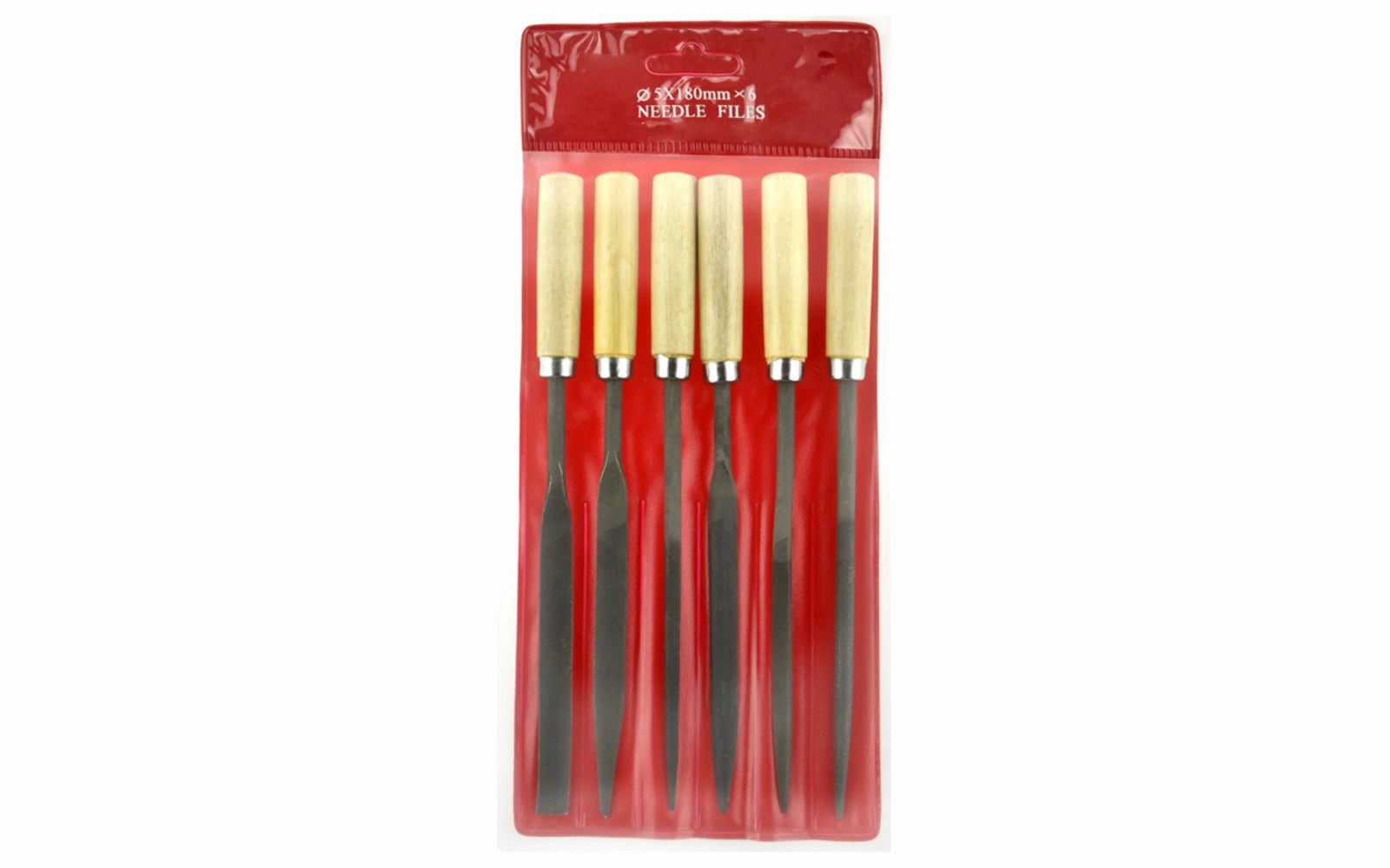 6-PC Coarse Cut Needle File Set - 5 mm x 180 mm