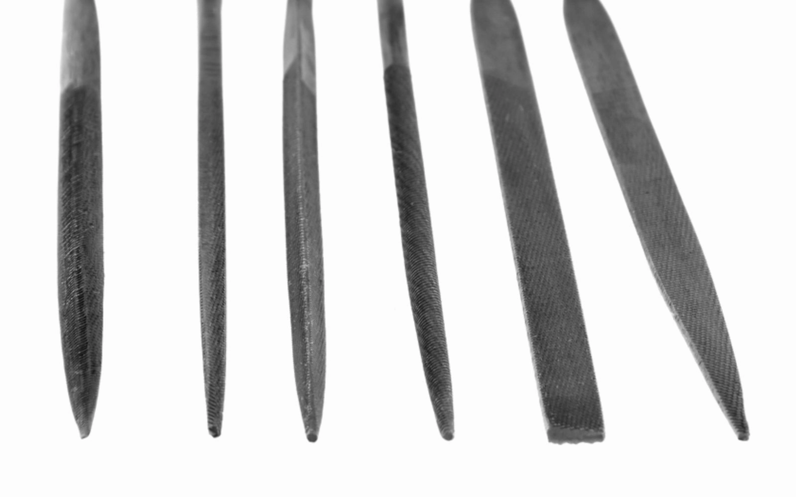 6-PC Fine Cut Needle File Set - 3 mm x 140 mm
