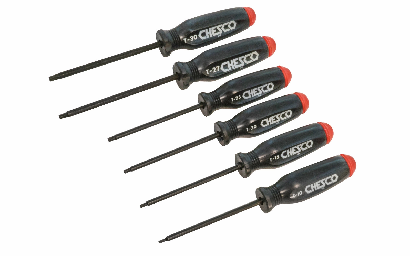 6-PC Torx Set ~ T-10, T-15, T-20, T-25, T-27, T-30