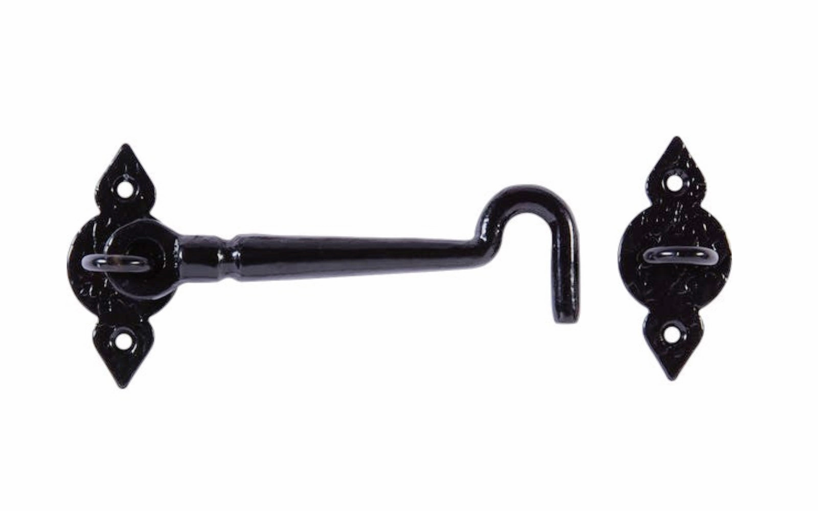 6" Black Finish Spear Gate Hook