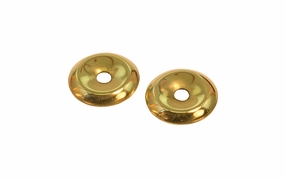 7/8" Diameter Stamped Brass Backplate ~ Pair