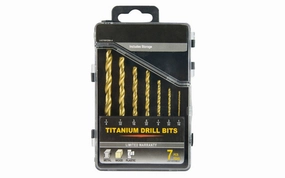 7-PC Titanium Drill Bit Set - 1/16" to 1/4"