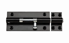 8" Black Finish Extra Heavy Duty Barrel Bolt