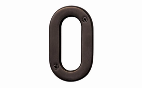 #0 Oil Rubbed Bronze House Number - 4" Size