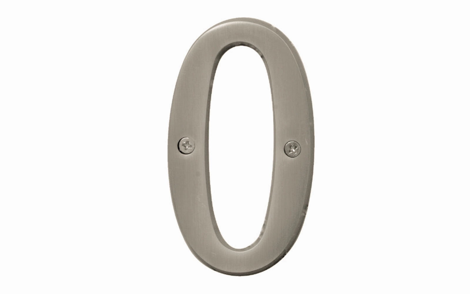 #0 Satin Nickel House Number - 4" Size
