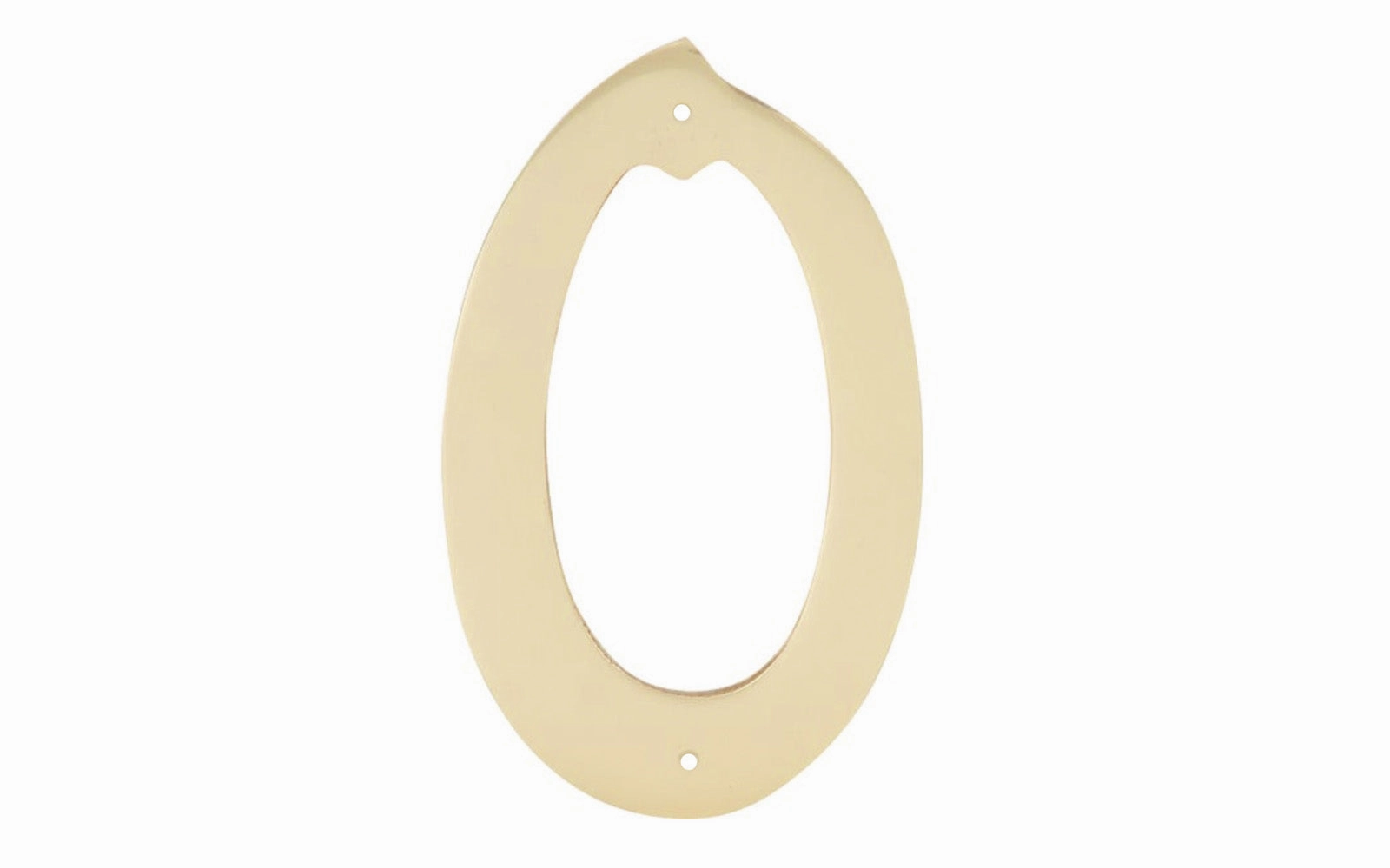 #0 Solid Brass House Number - 4" size