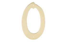 #0 Solid Brass House Number - 4" size