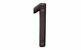 #1 Oil Rubbed Bronze House Number - 4" Size