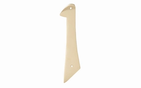 #1 Solid Brass House Number - 4" size