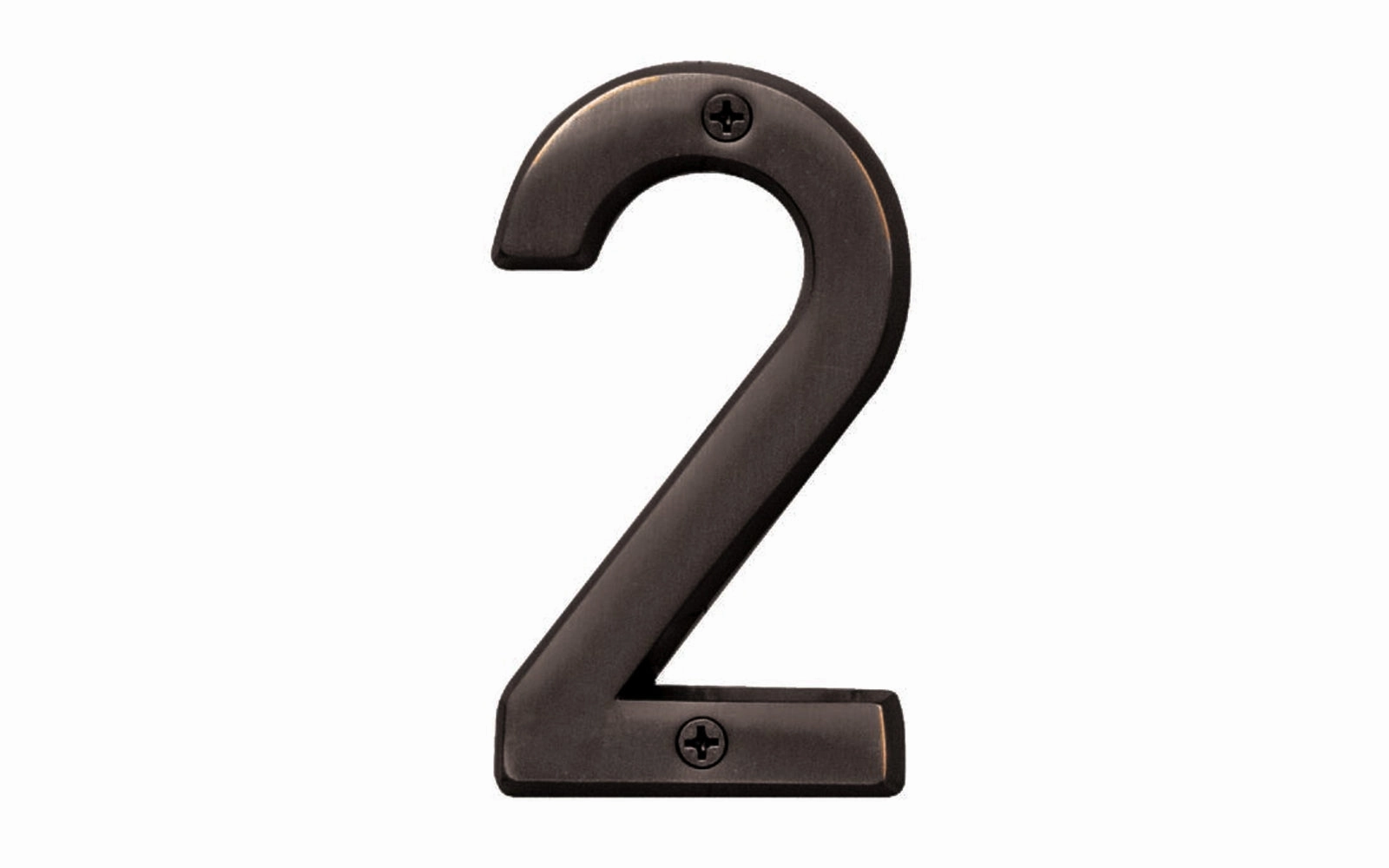 #2 Oil Rubbed Bronze House Number - 4" Size