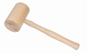 #5 Hickory Wooden Mallet ~ 3-1/2" Diameter Head