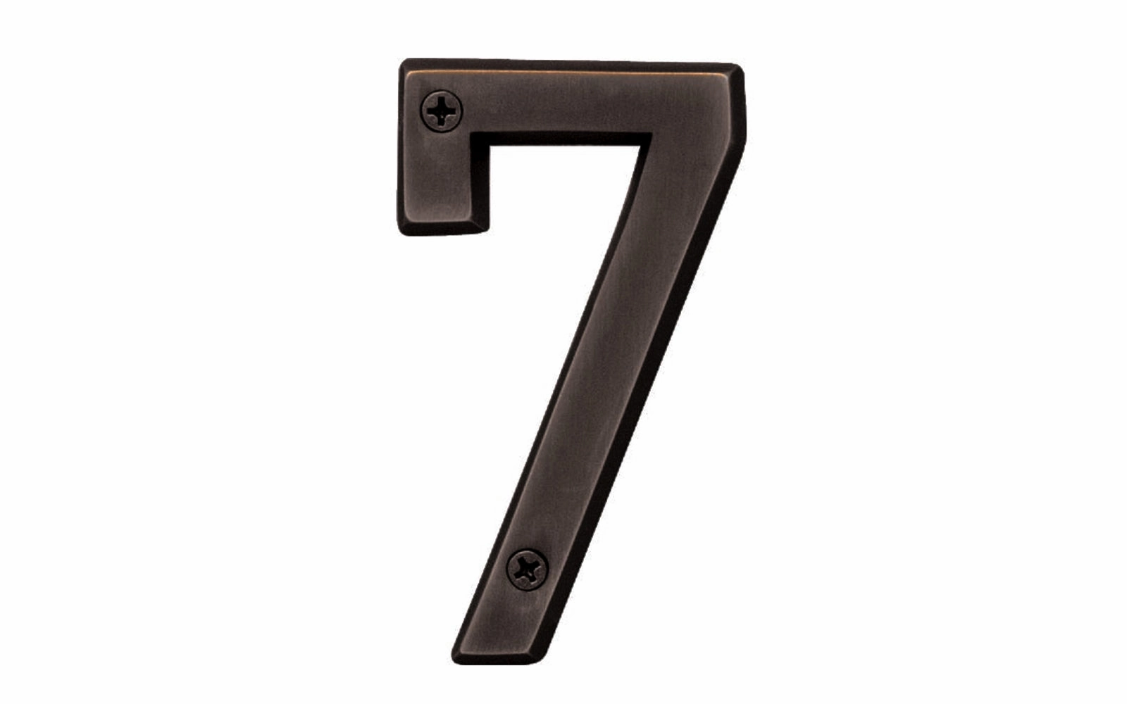 #7 Oil Rubbed Bronze House Number - 4" Size