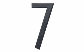 #7 Satin Black House Number - 6" size