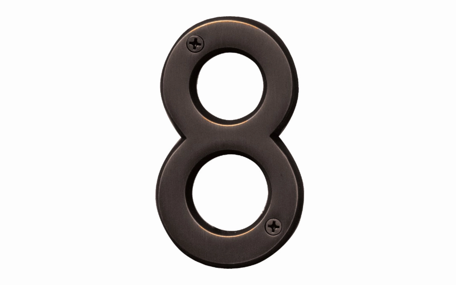 #8 Oil Rubbed Bronze House Number - 4" Size