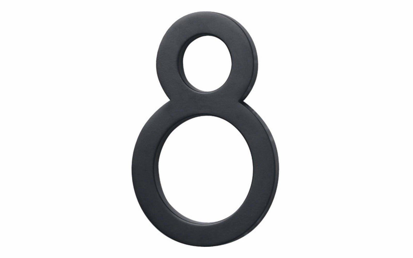 #8 Satin Black House Number - 6" size