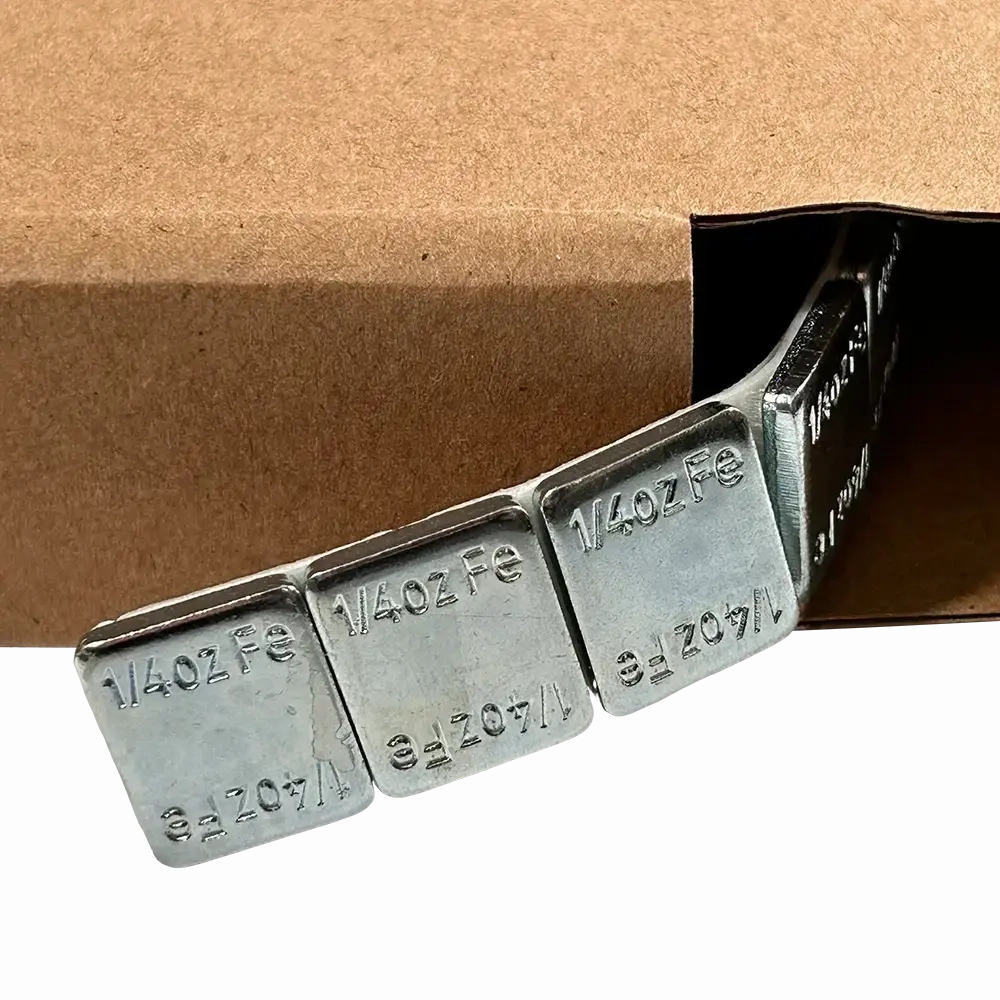 AA 0.25 Oz Roll Style Chrome Tape Wheel Weight (704 pcs, Steel)