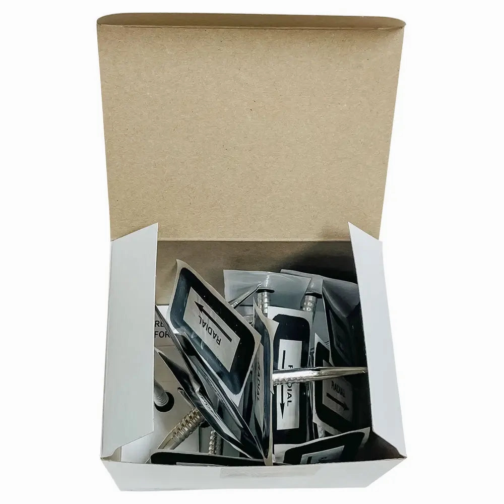 AA 15-130 Patch-N-Plug Tire Patch, 1/4", Cord, Radial/Bias (15/Box)