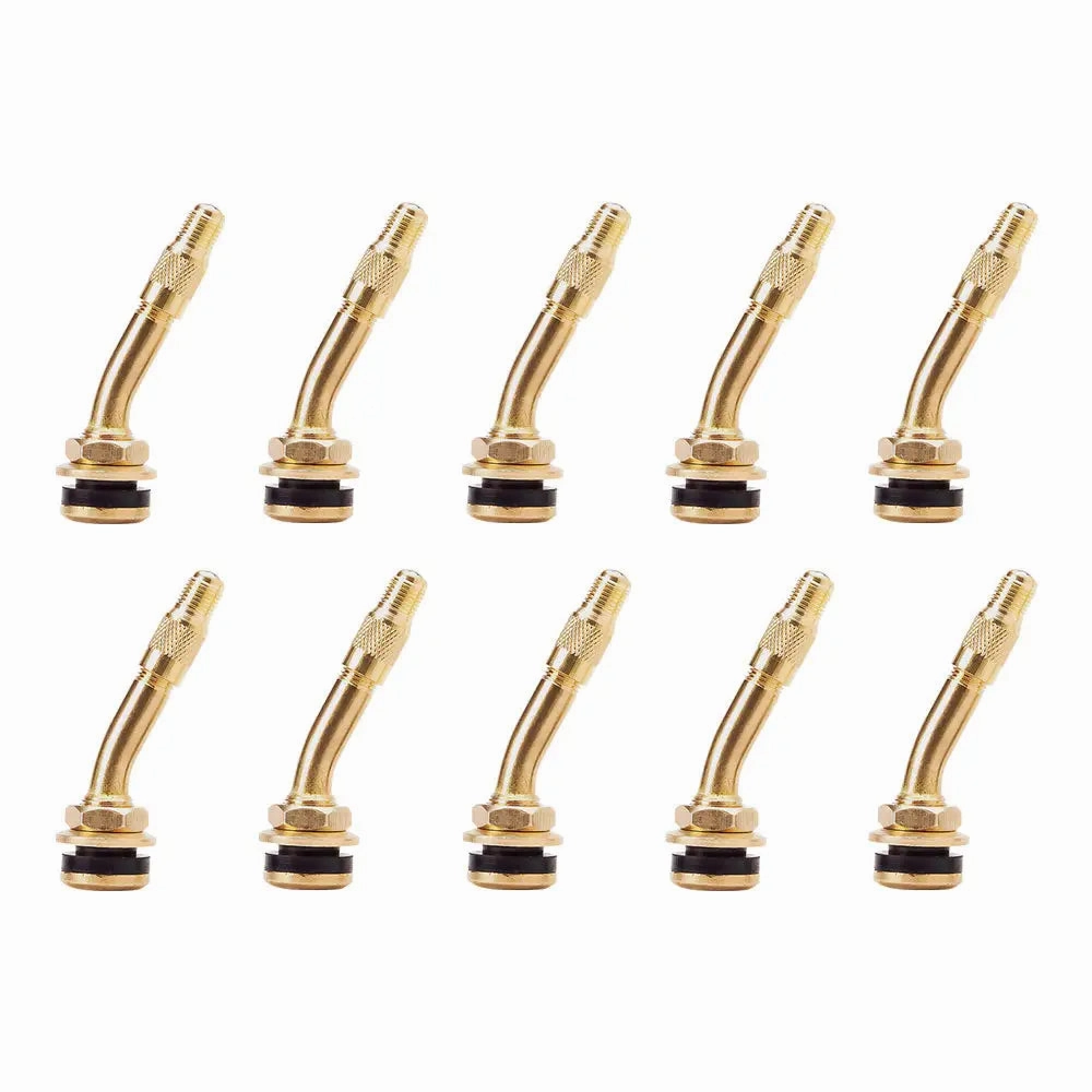 AA 2.25" Bent Brass Valve For Ford F-Series (Box of 10)