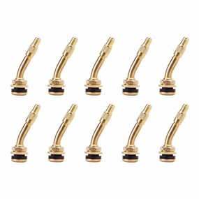 AA 2.25" Bent Brass Valve For Ford F-Series (Box of 10)