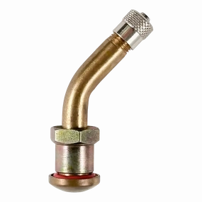 AA 45 Bend Brass Clamp-in Truck and Bus Valve, 1" x 1.1", 9.7mm RH (Ea.)
