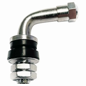 AA 90 Bend ENKEI Specialty Clamp-in Valve w/ Dome Top Hex Cap, 25mm (Ea)