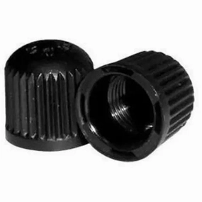 AA Black Plastic Valve Caps (Bag of 100)