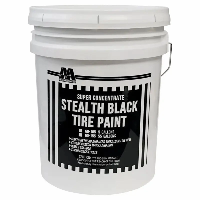 AA Black Tire Paint, 5 Gal - Super Concentrated