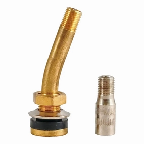 AA Ford F150 Dual Wheel Bent Valve w/ Double-Seal Cap (Ea.) - TR416MC