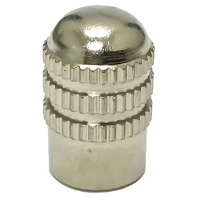 AA HD Long Skirted Metal Dome Valve Caps (Bag of 100)