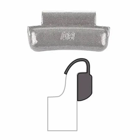 AA "AW" Coated Clip-On Wheel Weight (Lead / 25/Box)