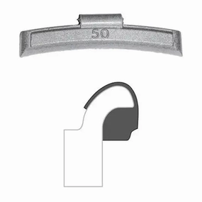 AA "EN" Coated Clip-On Wheel Weight (Lead / 25/Box)