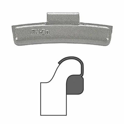 AA "FN" Clip-On Wheel Weight (Zinc / 25/Box)