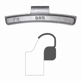 AA "FN" Coated Clip-On Wheel Weight (Lead / 25/Box)