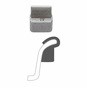 AA "i7" Uncoated Clip-On Wheel Weight (Lead)