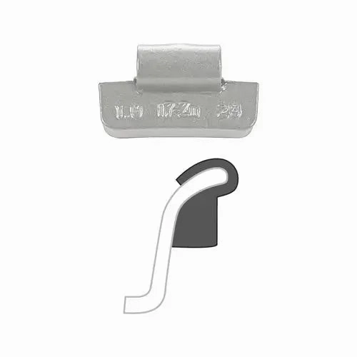 AA "i7" Uncoated Clip-On Wheel Weight (Zinc)