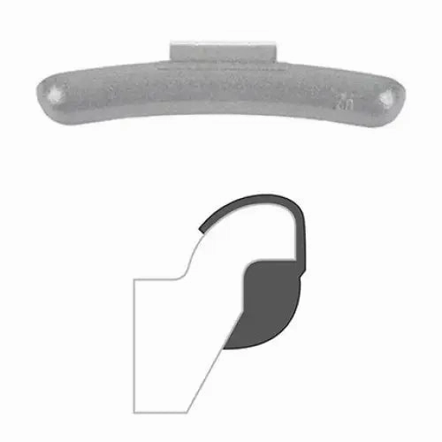 AA "LH" Clip-On Wheel Weight (Zinc / 25/Box)