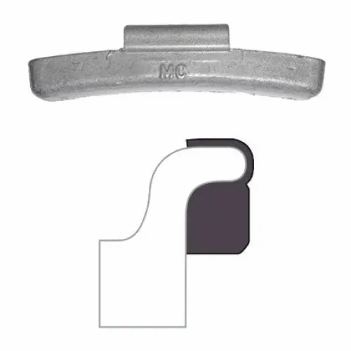 AA "MCN" Coated Clip-On Wheel Weight (Lead / 25/Box)