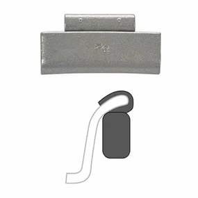 AA "P" Clip-On Wheel Weight (Steel / 25/Box) [Clearance]