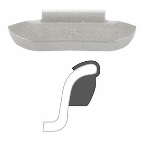 AA "P" Coated Clip-On Wheel Weight (Lead / 25/Box)